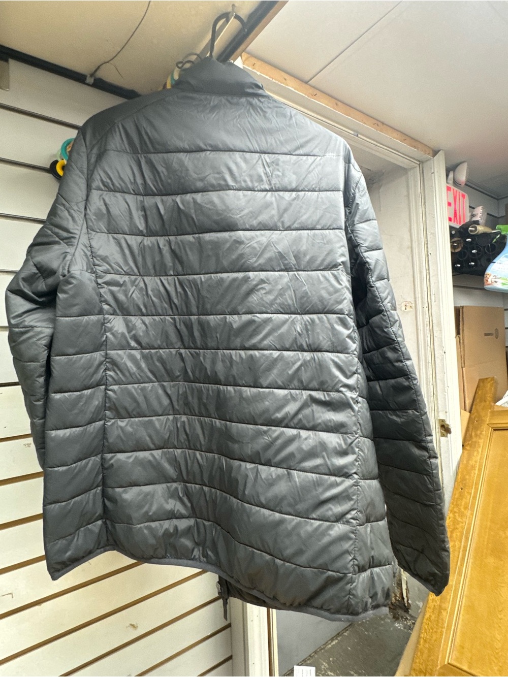 Essentials Gray Puffer Jacket - Picture 5 of 5